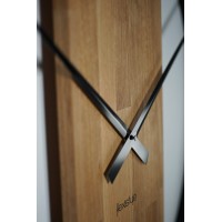 Dubové hodiny Loft Round kovové 80cm, z231 